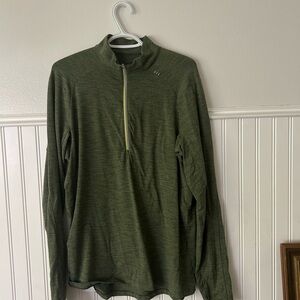 Lululemon Green Quarter-Zip Pullover